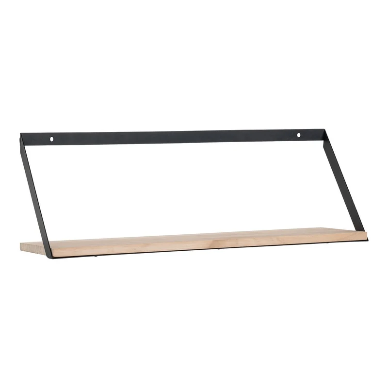 House Nordic Regal Basler – Natur, 55 × 14 × 18 cm, Holz, Metall