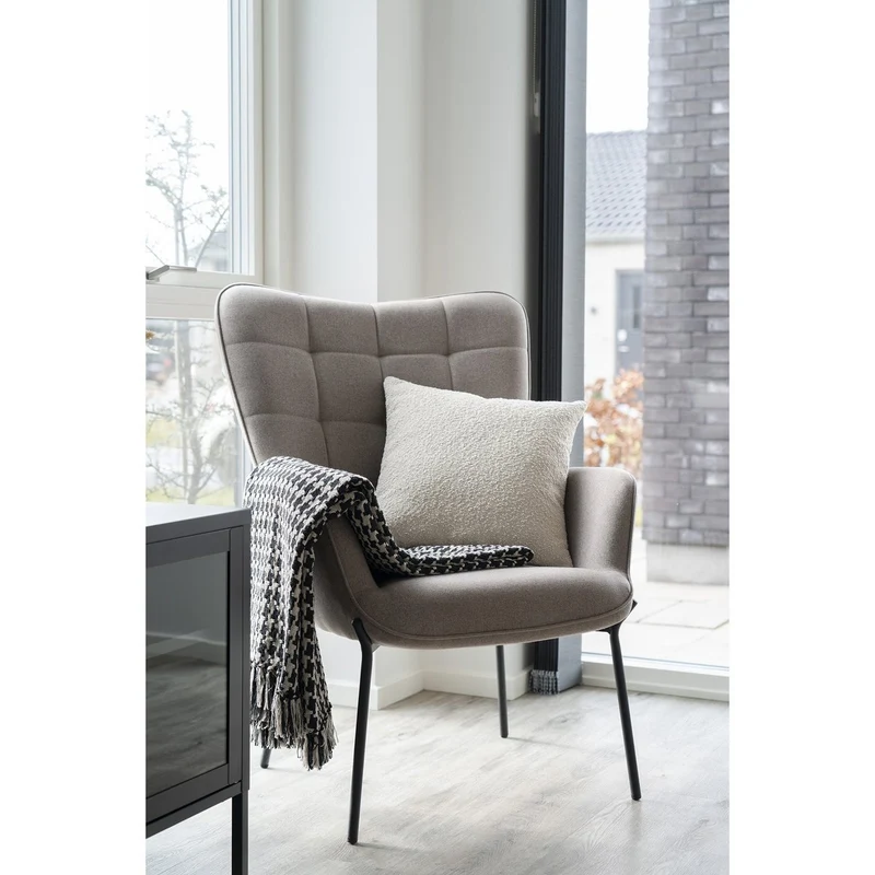 House Nordic Wohndecke "Side" – Schwarz/Beige