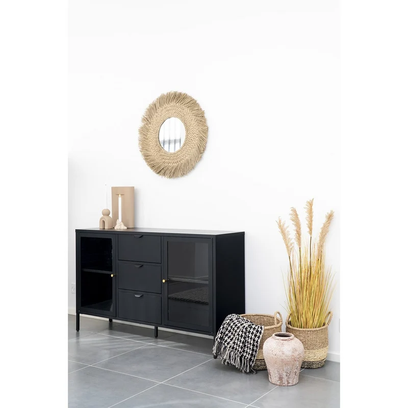 House Nordic Wohndecke "Side" – Schwarz/Beige