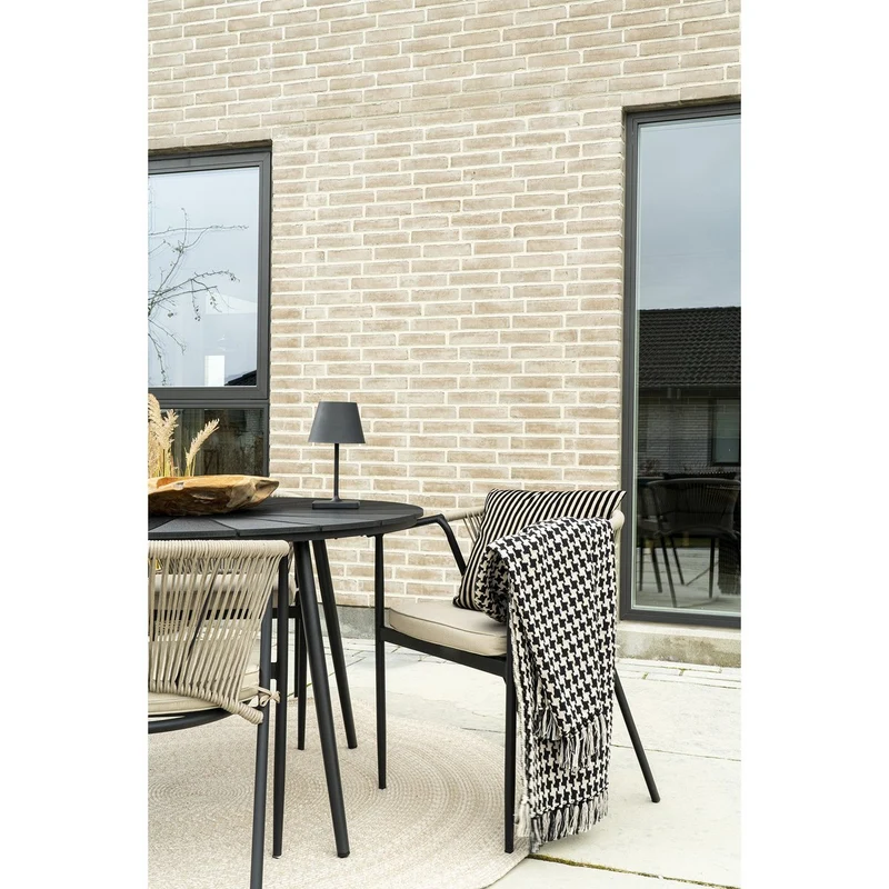 House Nordic Wohndecke "Side" – Schwarz/Beige