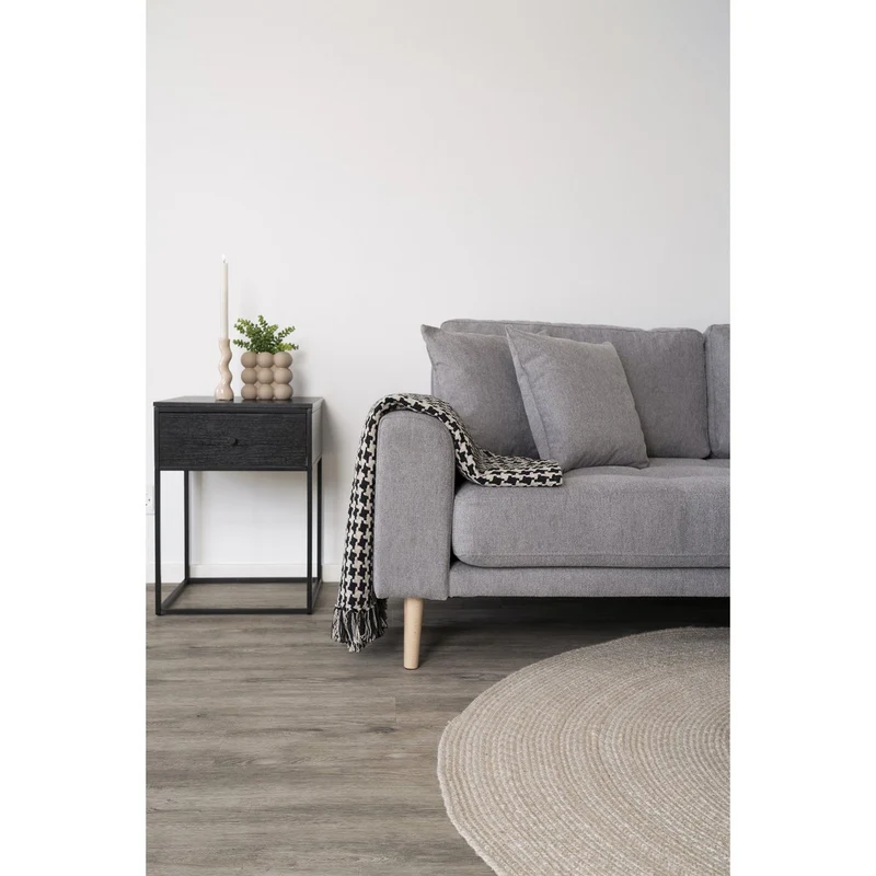 House Nordic Wohndecke "Side" – Schwarz/Beige