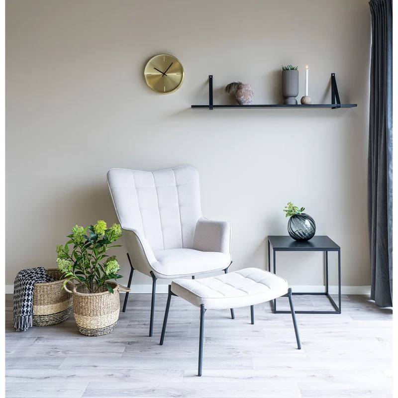House Nordic Wohndecke "Side" – Schwarz/Beige