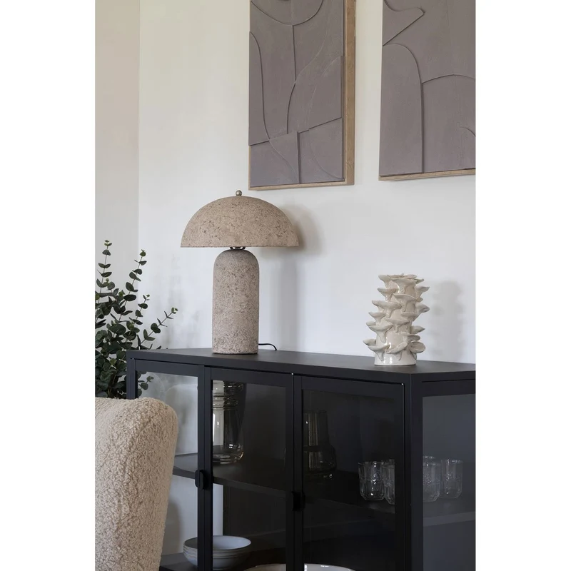 House Nordic Wanddekoration Madeline Relief- Nr. 1 – Sand, 50 × 70 cm, Segeltuch