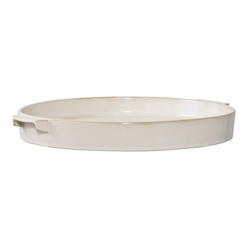 House Nordic Tablett – Weiß, 37 × 37 × 4,5 cm, Keramik