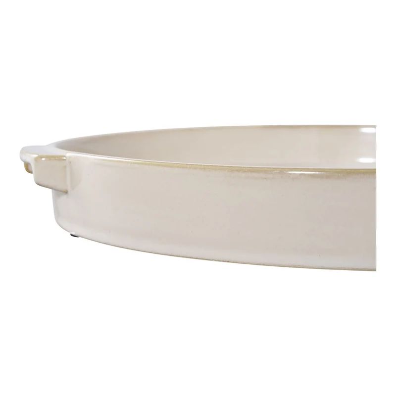 House Nordic Tablett – Weiß, 37 × 37 × 4,5 cm, Keramik