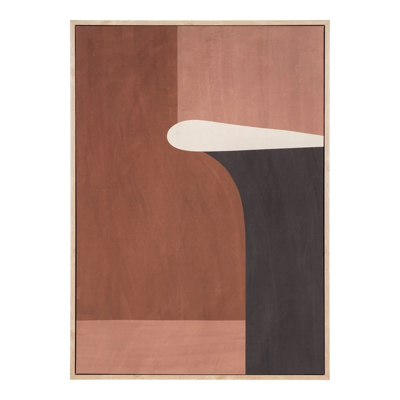 House Nordic Leinwanddruck Kapstadt Nr. 2 – Braun/Beige, 50 × 70 cm, Segeltuch