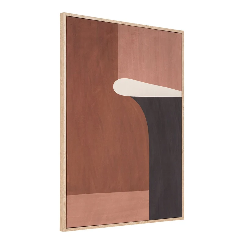 House Nordic Leinwanddruck Kapstadt Nr. 2 – Braun/Beige, 50 × 70 cm, Segeltuch
