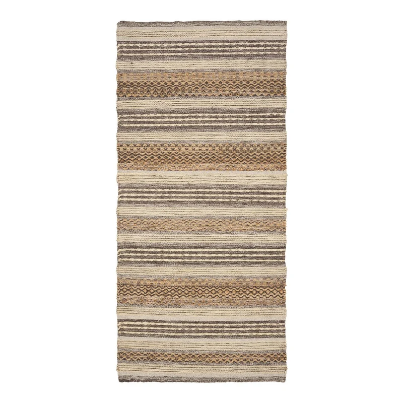 House Nordic Morena Flurläufer – Beige, 80 × 180 × 1 cm, Jute, Wolle
