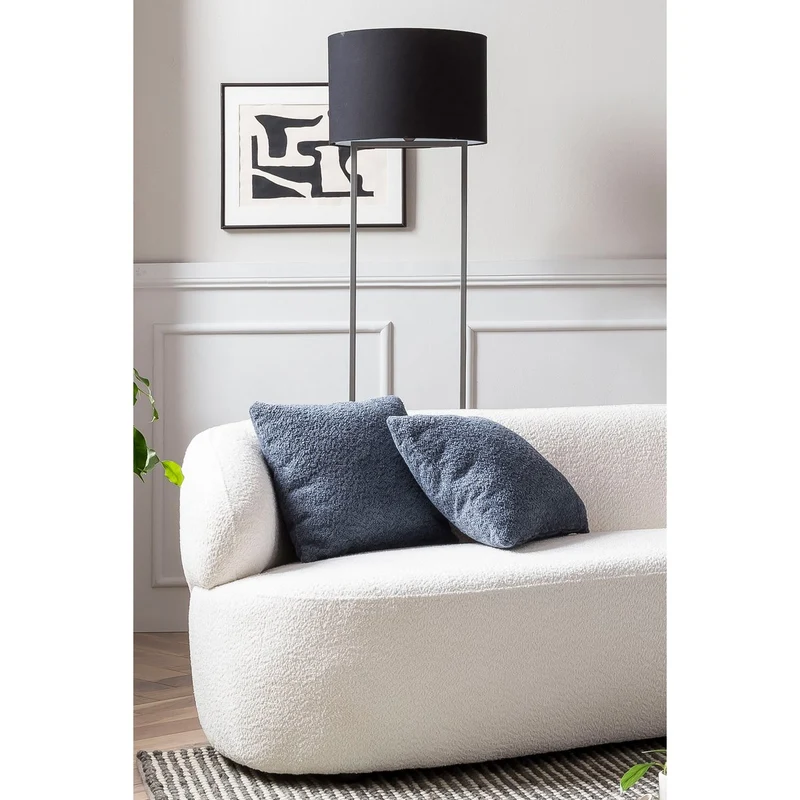 SalesFever Sofa Cocoon – 3-Sitzer Bouclé Creme, Höhe ca. 70 cm
