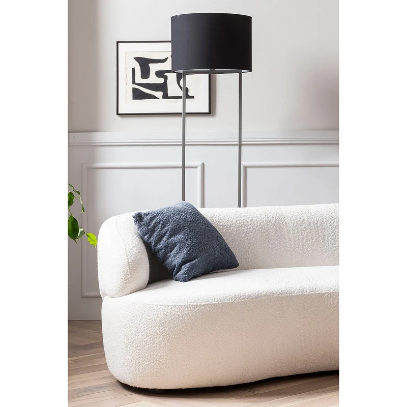 SalesFever Sofa Cocoon – 2-Sitzer Bouclé Creme, Höhe ca. 70 cm
