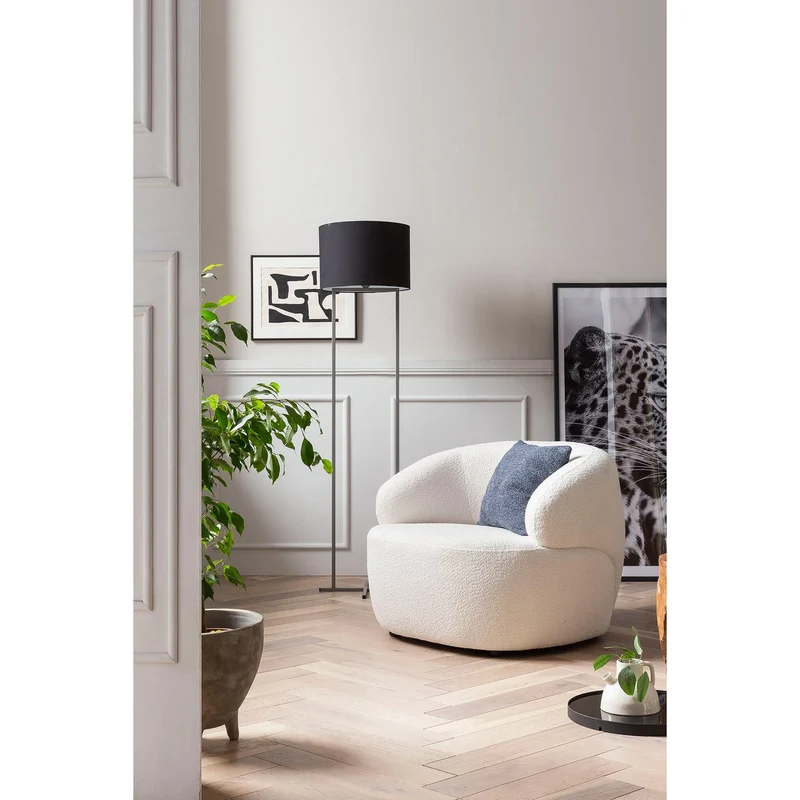 SalesFever Sessel Cocoon – Bouclé Creme, Höhe ca. 69 cm