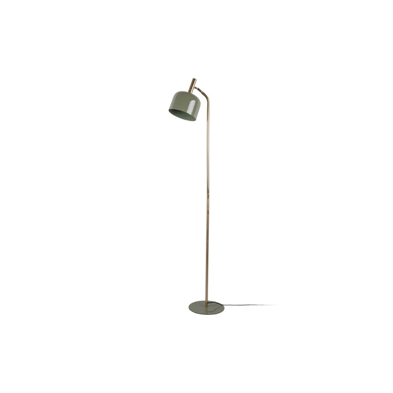 Leitmotiv Stehleuchte Smart – Olivgrün & Gold, Eisen, Ø ca. 26 cm, Höhe ca. 164 cm
