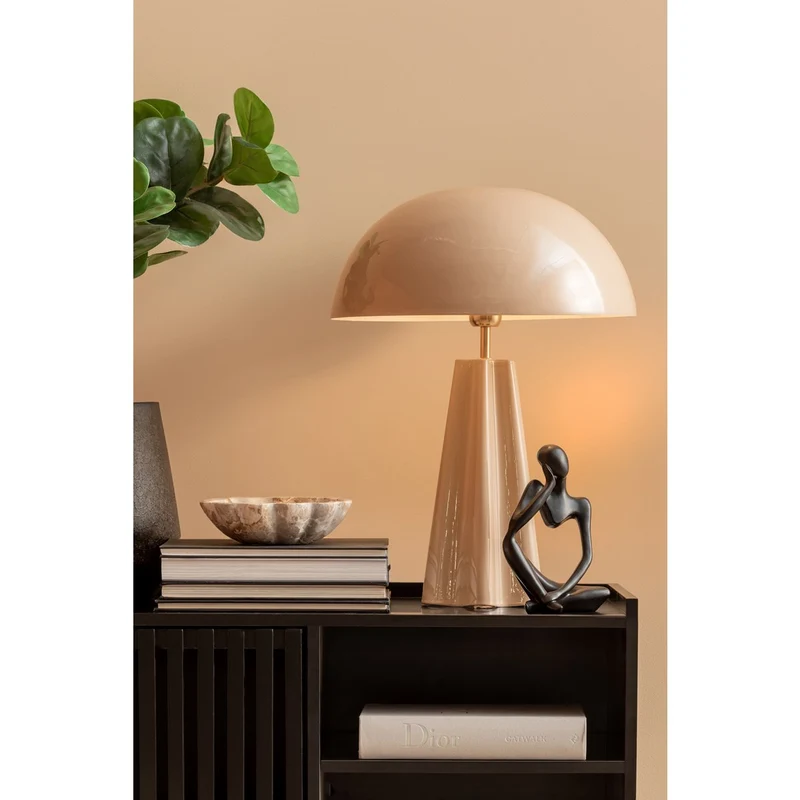 Leitmotiv Tischleuchte Amplio XL – Caramel, Eisen, Ø ca. 40 cm, Höhe ca. 55 cm