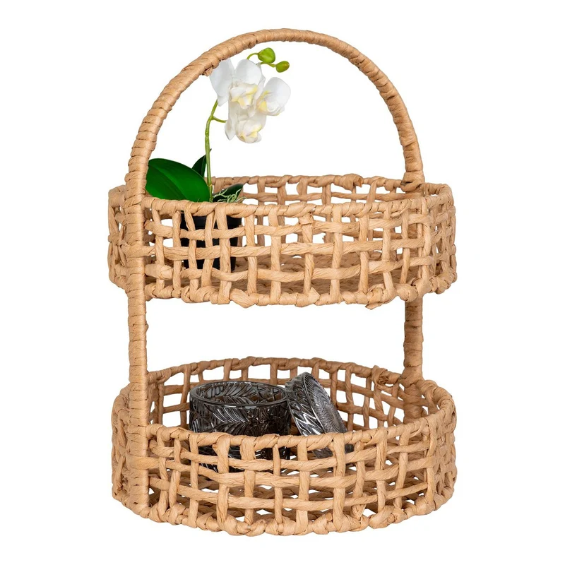 House Nordic Tablett Anadia – Papier, natur, Ø 29 × 39 cm