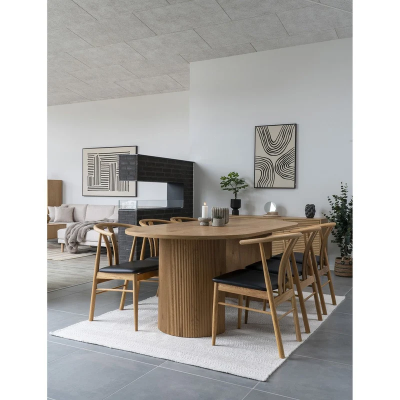 House Nordic Tischspiegel – Beige, Glas, Travertin, Ø 18 × 18 cm