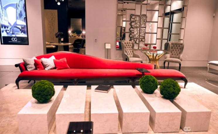 Christopher Guy elegante Chaiselongue Canapé 60-0576 von Instylior