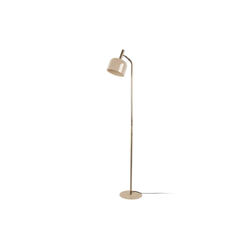 Leitmotiv Stehleuchte Smart – Sand & Messing, Ø ca. 26 cm, Höhe ca. 164 cm