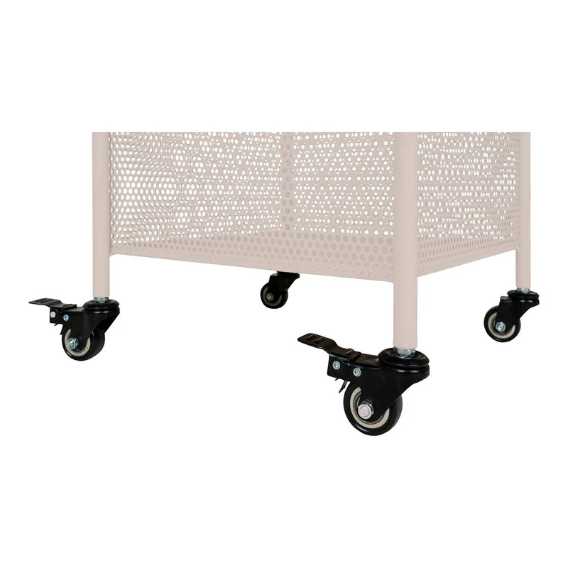 House Nordic Torres Metallwagen – Stahl, Grau, 3 Regale, 35 × 35 × 100 cm
