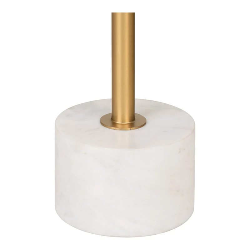 House Nordic Beistelltisch Lecco – aus Messing und Marmor Ø 41 × 58 cm