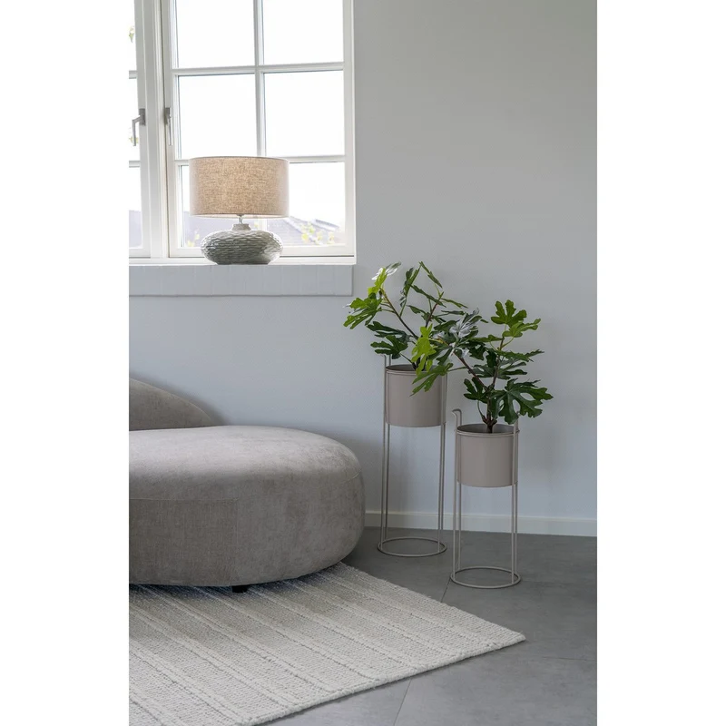House Nordic Tischleuchte Oldham – Keramik, Grün, 44 cm