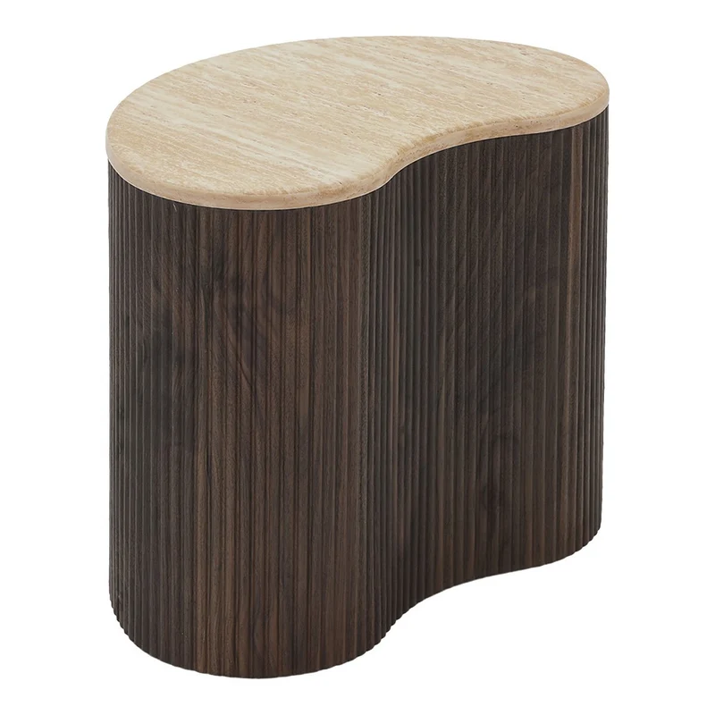 House Nordic Beistelltisch Cadiz – Dunkelbraun, MDF/Dekorpapier, 50 × 33 × 44 cm