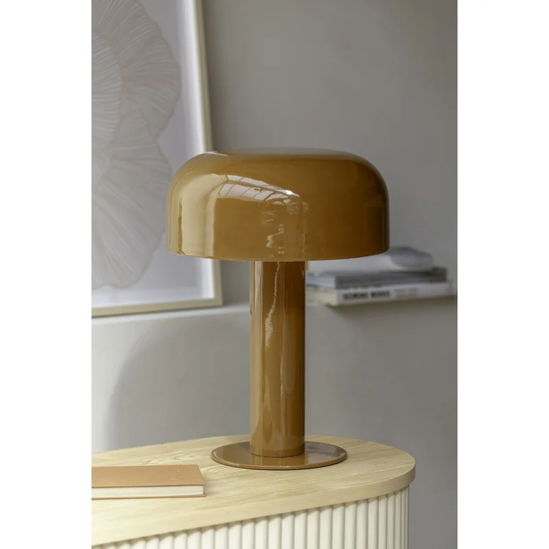 Leitmotiv Tischleuchte Fornido – Cognac, Eisen, Ø ca. 31 cm, Höhe ca. 42 cm