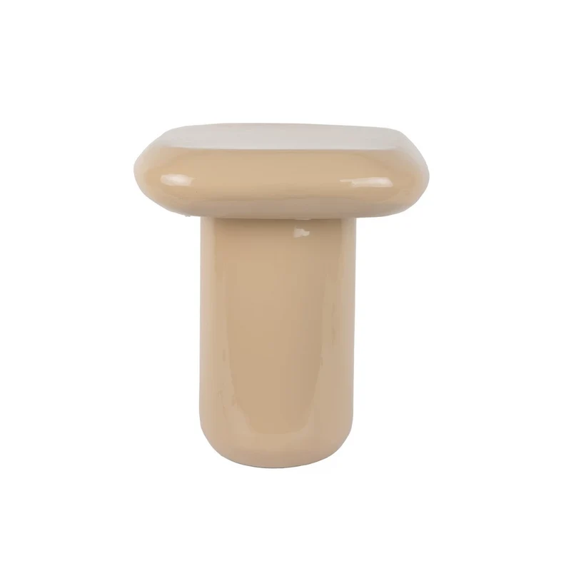 Leitmotiv Beistelltisch Roca High – Sand, Eisen, Höhe ca. 45 cm