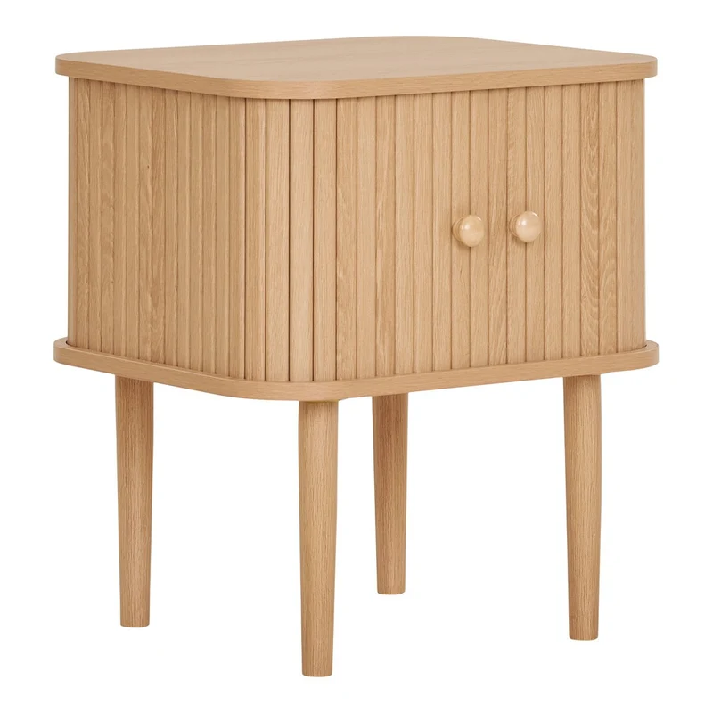 House Nordic Beistelltisch Nikko – Natur, MDF/Kiefer, 45 × 40 × 50,5 cm