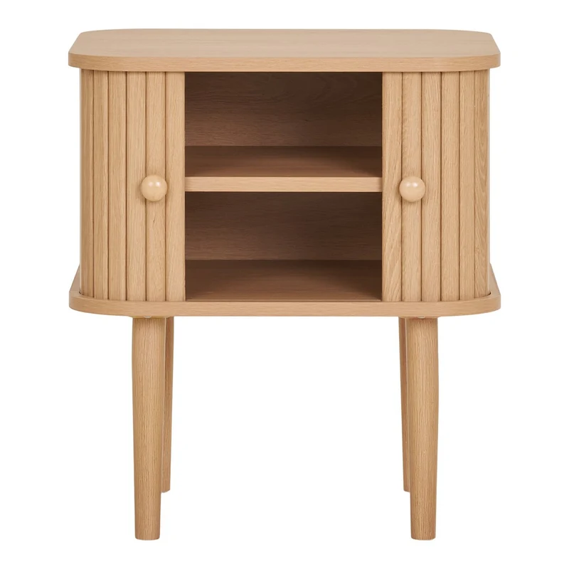 House Nordic Beistelltisch Nikko – Natur, MDF/Kiefer, 45 × 40 × 50,5 cm