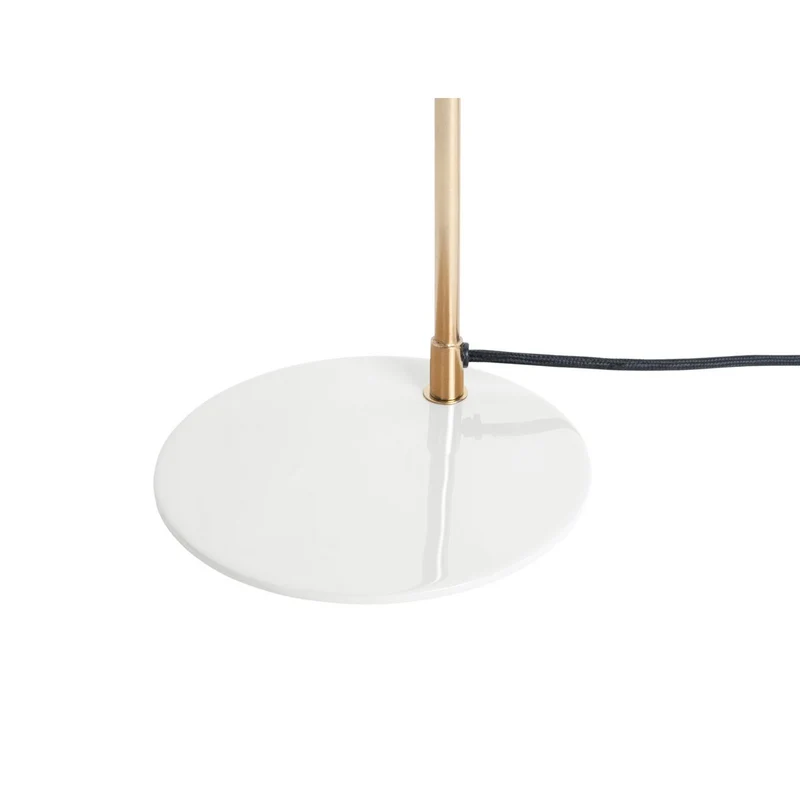 Leitmotiv Tischleuchte Smart – Weiß & Messing, Höhe ca. 56 cm