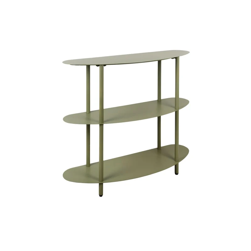 Leitmotiv Konsolentisch Riqueza – Olive, Eisen, Höhe ca. 82 cm