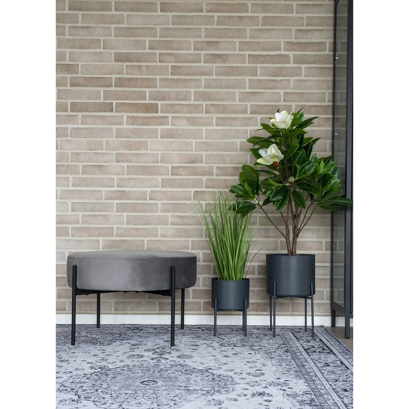 House Nordic Teppich Havanna – Schwarz/Weiß, Chenille-Polyester, 160 × 230 cm