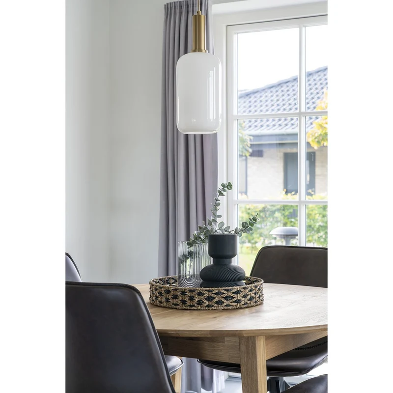 House Nordic Tablett "Nerja" – Schwarz/Natur, Seegras
