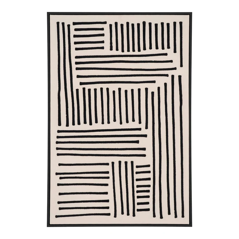 House Nordic Lipari Leinwanddruck – Schwarz/Weiß, Nr. 1, 60 × 90 cm, Segeltuch