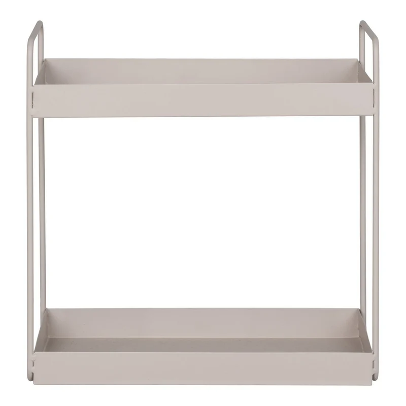 House Nordic Standregal Rabo – sandfarbener Stahl, 30 × 15 × 31 cm