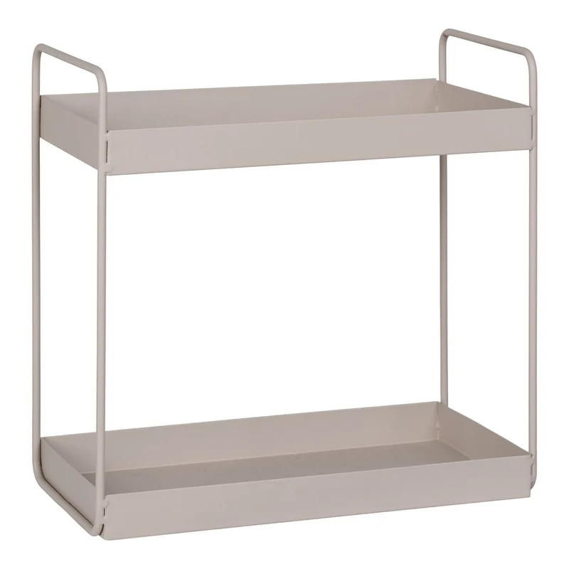 House Nordic Standregal Rabo – sandfarbener Stahl, 30 × 15 × 31 cm