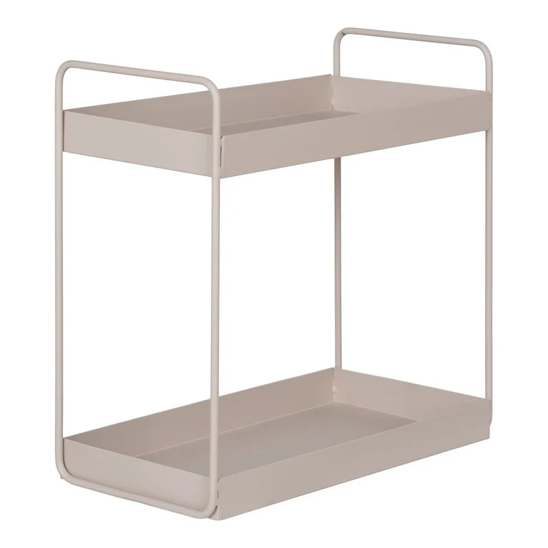 House Nordic Standregal Rabo – sandfarbener Stahl, 30 × 15 × 31 cm