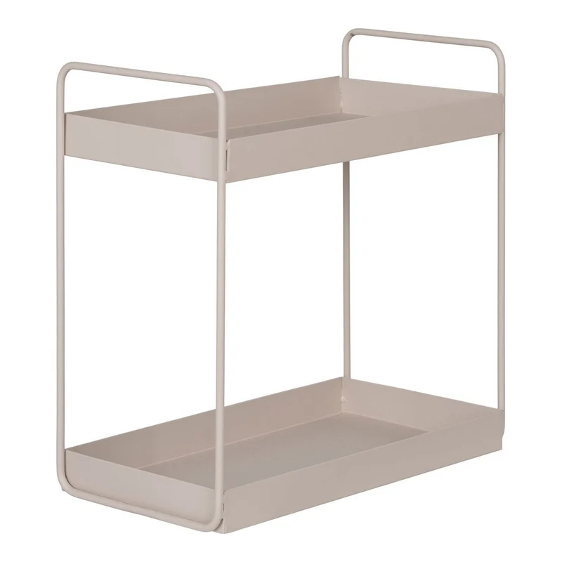 House Nordic Standregal Rabo – sandfarbener Stahl, 30 × 15 × 31 cm
