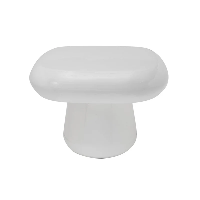 Leitmotiv Beistelltisch Roca – Weiß, Eisen, Höhe ca. 36 cm