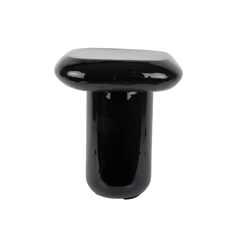 Leitmotiv Beistelltisch Roca High – Schwarz, Eisen, Höhe ca. 45 cm