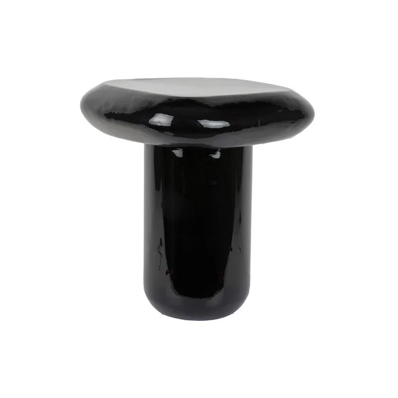 Leitmotiv Beistelltisch Roca High – Schwarz, Eisen, Höhe ca. 45 cm