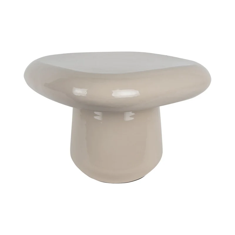 Leitmotiv Beistelltisch Roca – Creme, Eisen, Höhe ca. 36 cm