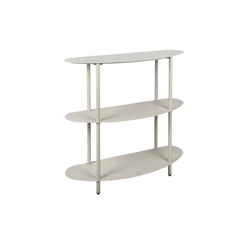 Leitmotiv Konsole Riqueza – Greige, Eisen, Höhe ca. 82 cm