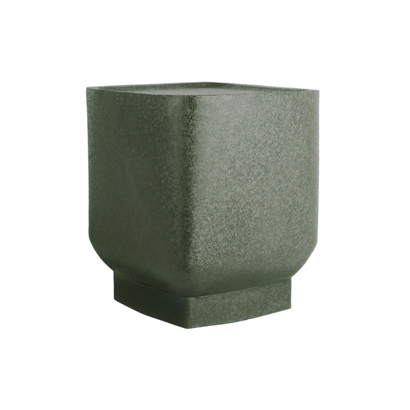 Leitmotiv Beistelltisch Boaz Cuadro – Olive, Eisen, Höhe ca. 40 cm