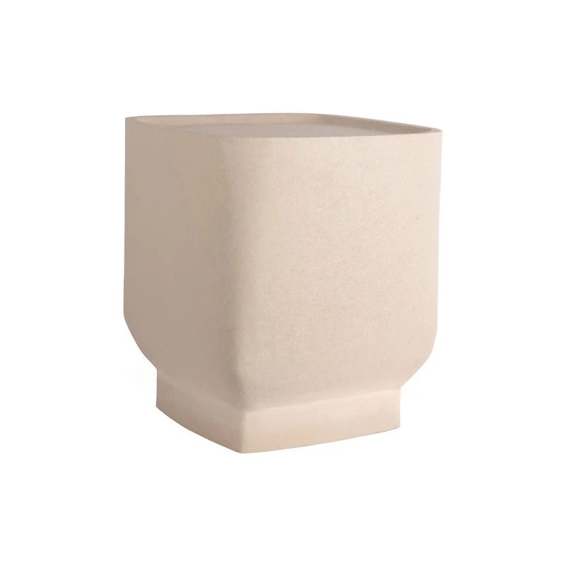 Leitmotiv Beistelltisch Boaz Cuadro – Sand, Eisen, Höhe ca. 40 cm