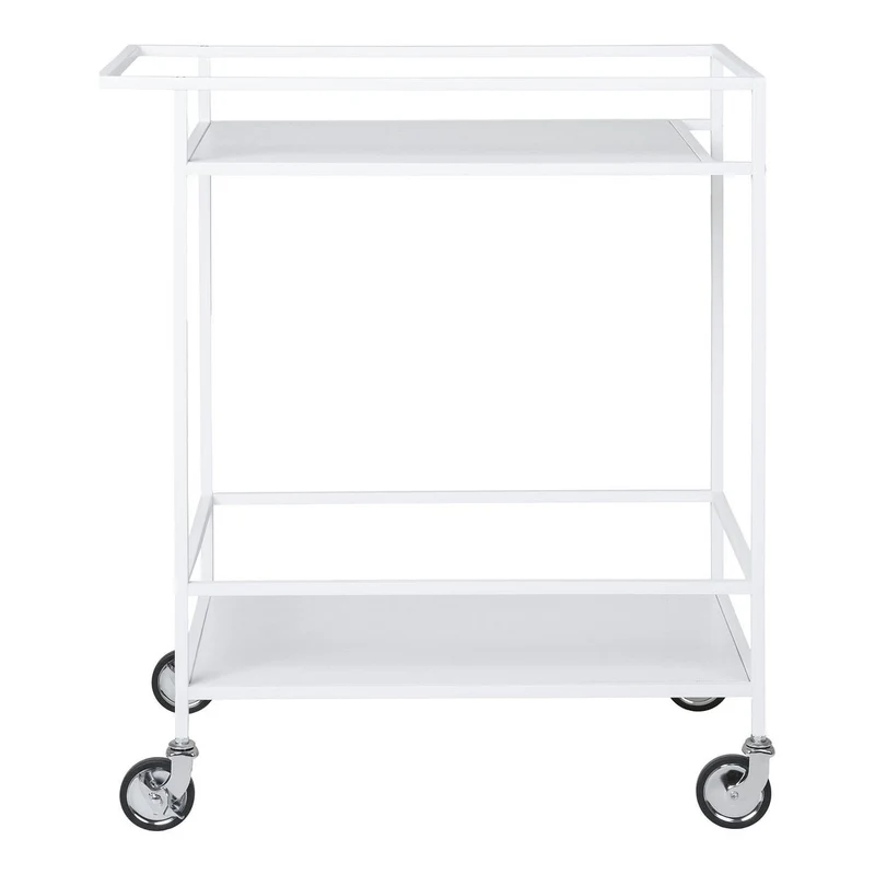 House Nordic Vita Barwagen – Weiß, Stahl, 68 × 40 × 79 cm