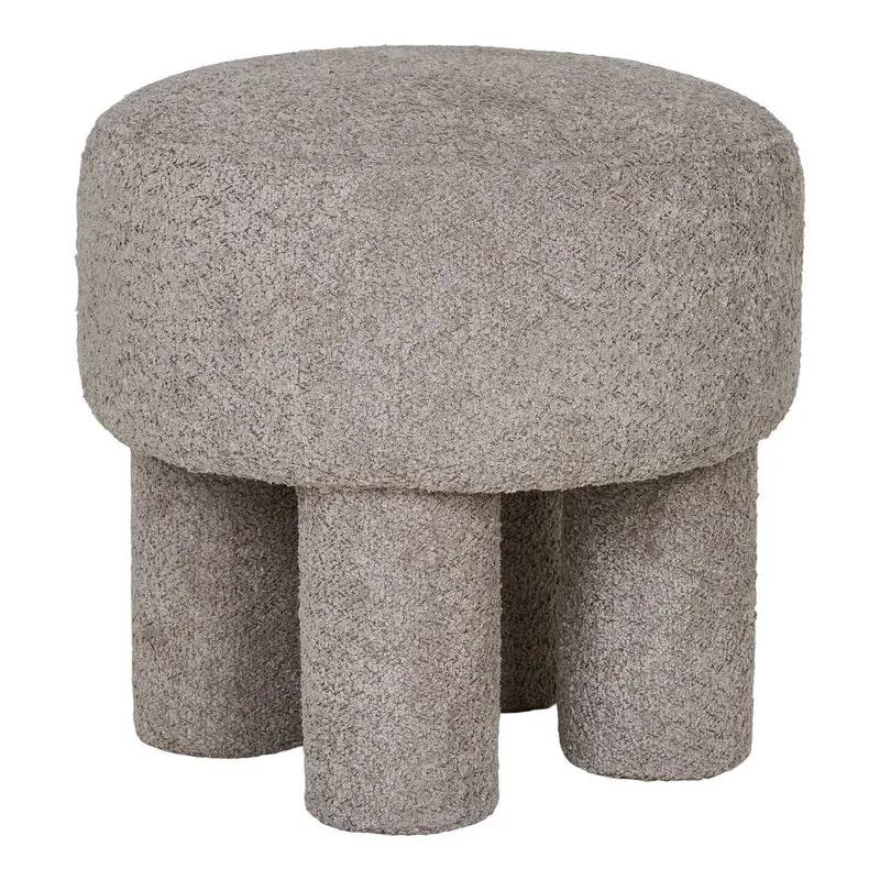 House Nordic Perth Sitzhocker – Grau, Ø 43 × 43 cm