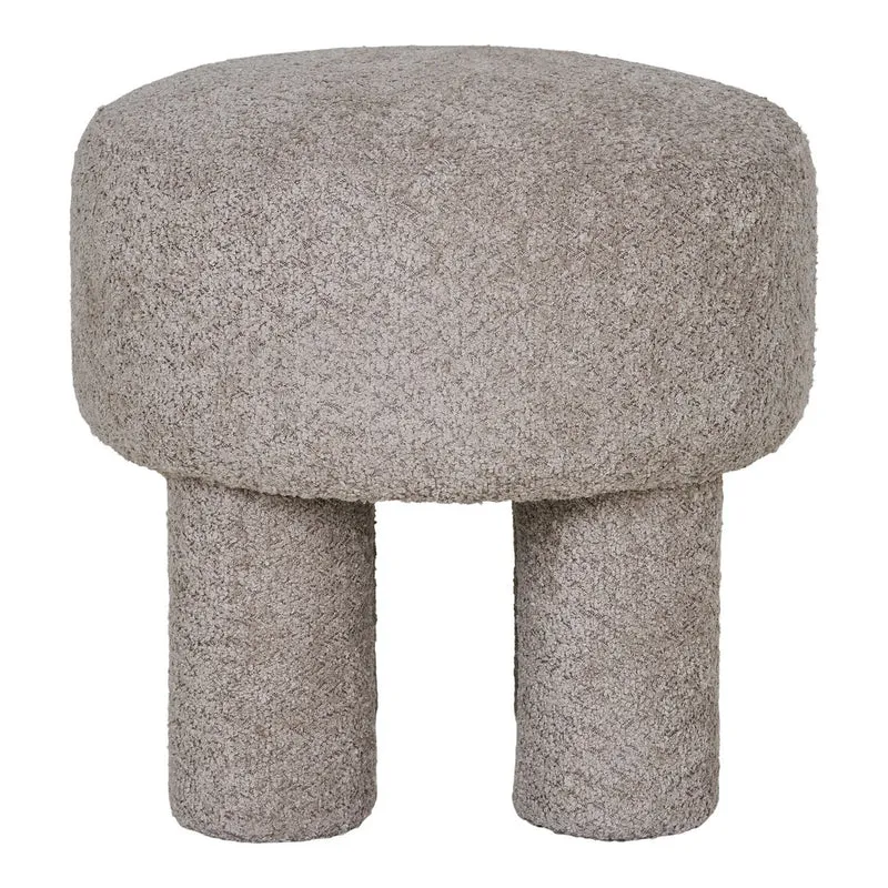 House Nordic Perth Sitzhocker – Grau, Ø 43 × 43 cm