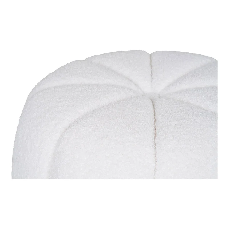 House Nordic Pouf Paisley – gebrochenes Weiß, 48 × 48 × 38 cm