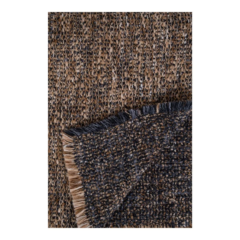 House Nordic Wohndecke Ely – blau/gelb, Baumwolle, Polyester, 130 × 170 cm